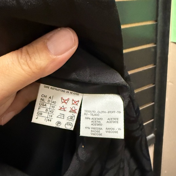 Sportmax by Max Mara Black Fringed Jacquard Jacket – Made in Italy – Size 10 - Picture 3 of 5